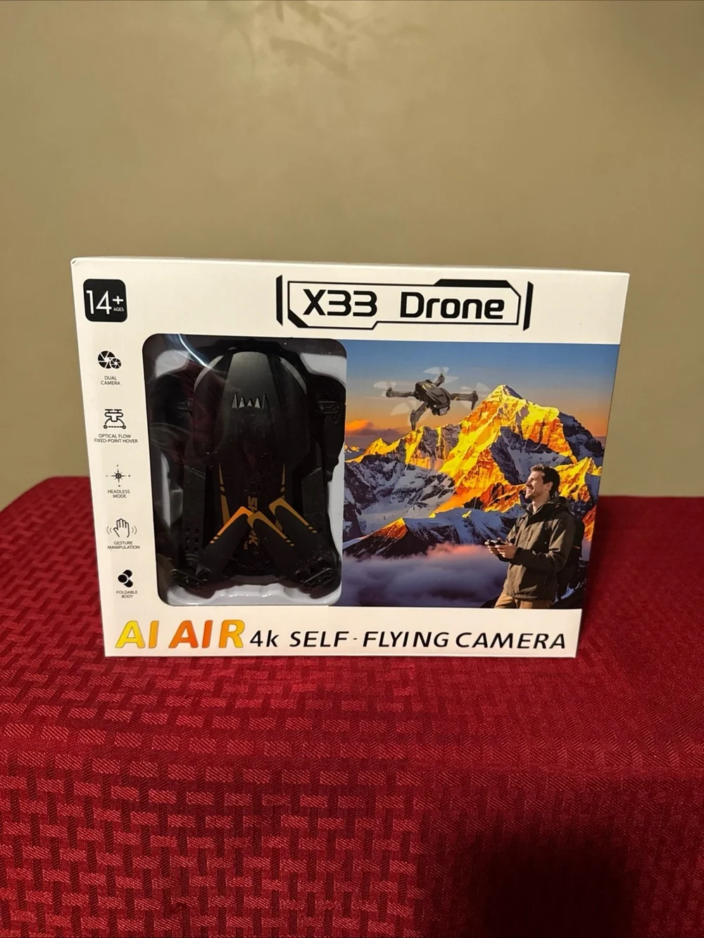 AI Air 4K Self-Flying Camera - Black